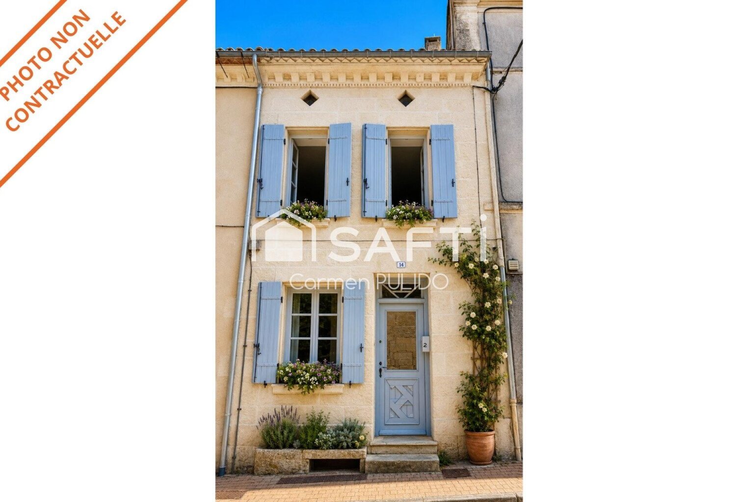 Charmante maison de village en pierre située en plein cœur du bourg de Rauzan. — photo 1