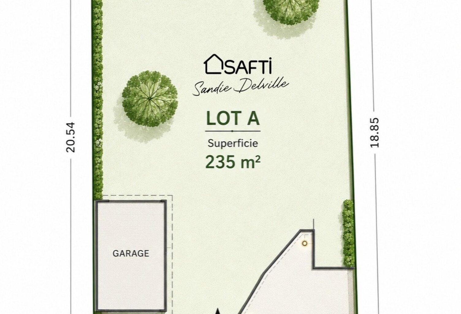 Terrain à bâtir 235m² - R+1+combles- maison 130m² — photo 1