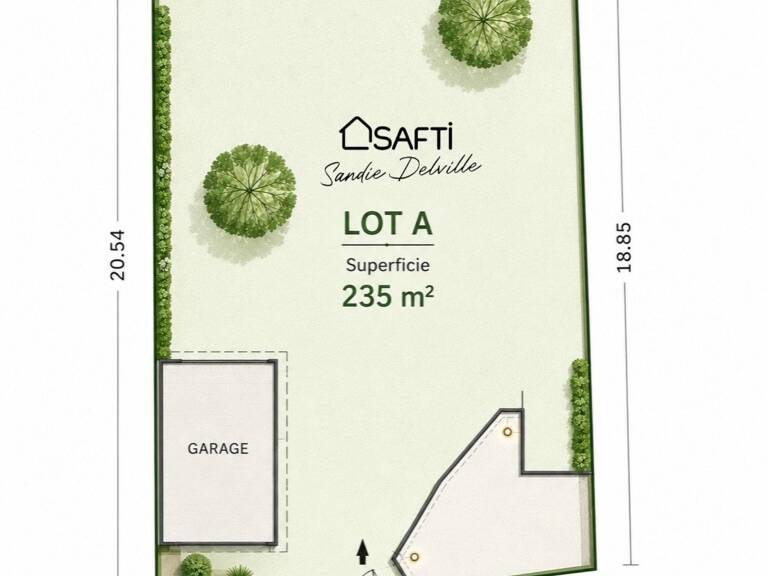 Terrain à bâtir 235m² - R+1+combles- maison 130m² — photo 1