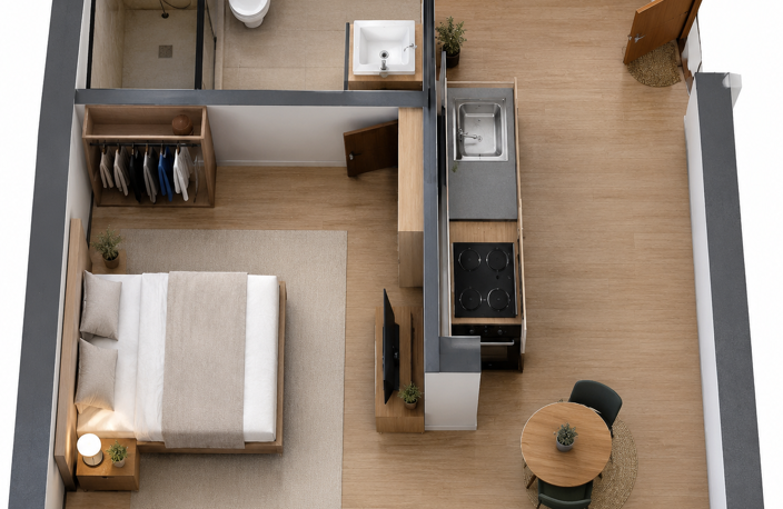 Vente Studio 1 pièce — photo 2