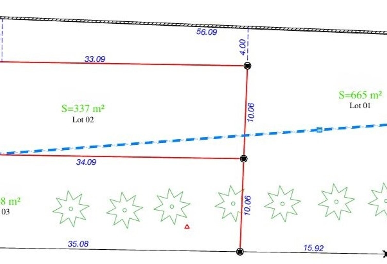 Vente Terrain à bâtir 665 m&sup2; — photo 1