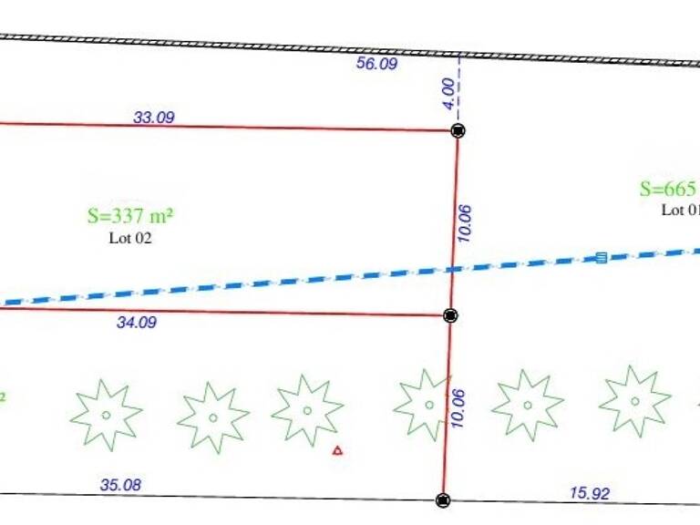 Vente Terrain à bâtir 665 m&sup2; — photo 1