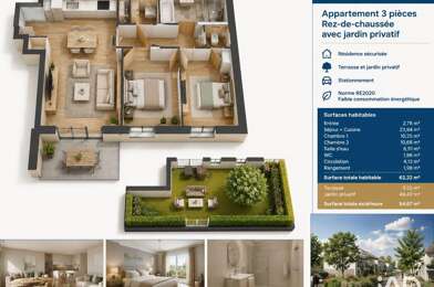 Appartement 3 pièces 220000 €