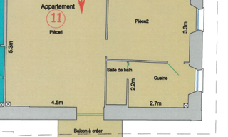 Appartement 2 Pièces 46 m² à vendre à Jausiers (04850)