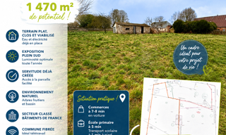 Terrain  1470 m² à vendre à Le Plessis-Sainte-Opportune (27170)