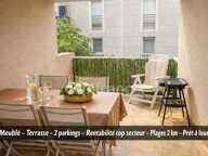 Agde Les Cayrets – T3 55 m2 meublé, terrasse, 2 parkings, tout à pied — photo 2