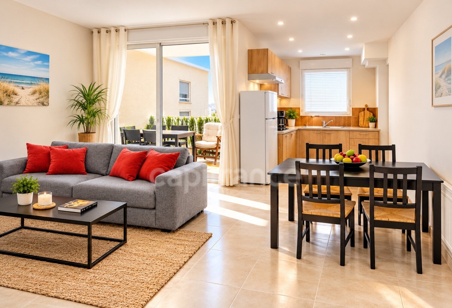 Agde Les Cayrets – T3 meublé 55 m², 149 000 € ,  dernier étage, terrasse plein sud et 2 parkings , 2 chambres - meublés , aucun travaux — photo 1