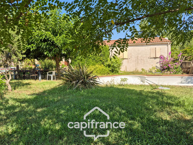 Maison à vendre 4 pièces ROQUEMAURE (30)-107m²-terrain 1540m² avec piscine et grand garage — photo du bien