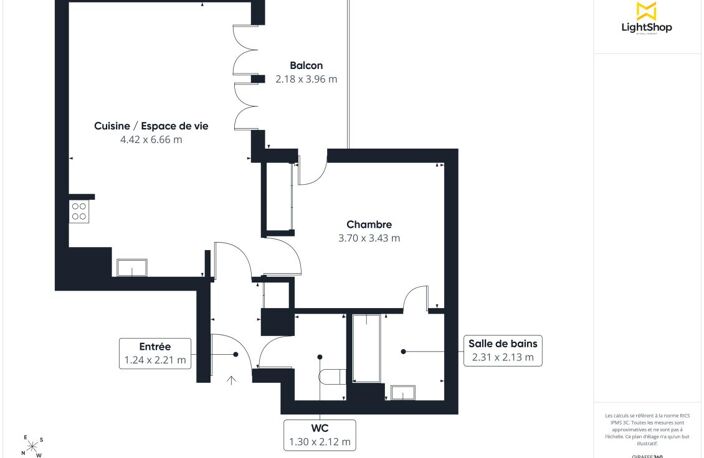 Appartement 2 pièces de 56 m² avec terrasse et parking - Avenue Sisley, Suresnes — photo 3