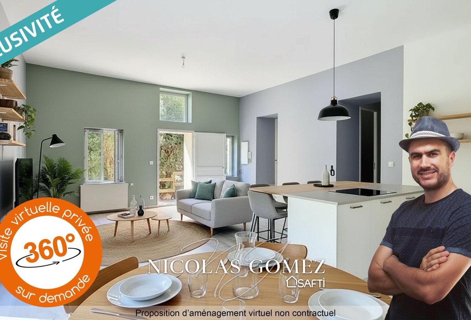 Appartement T3 rez-de-jardin avec belle terrasse et proche transports — photo 1