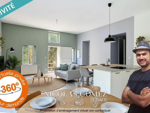 Appartement T3 rez-de-jardin avec belle terrasse et proche transports — photo du bien