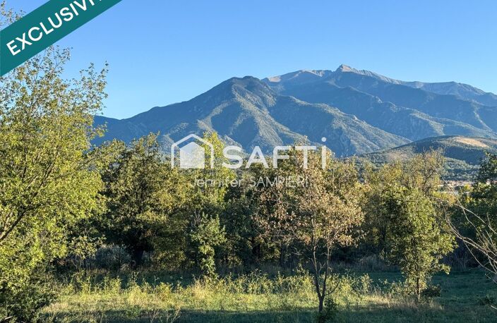 Terrain 1950m2 vue Canigou constructible viabilisé — photo 2