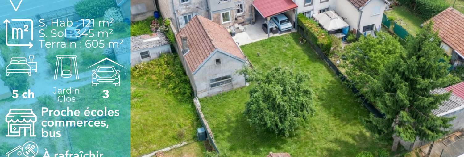 Maison 7 Pièces 121 m² à vendre à Sainte-Suzanne (25630)