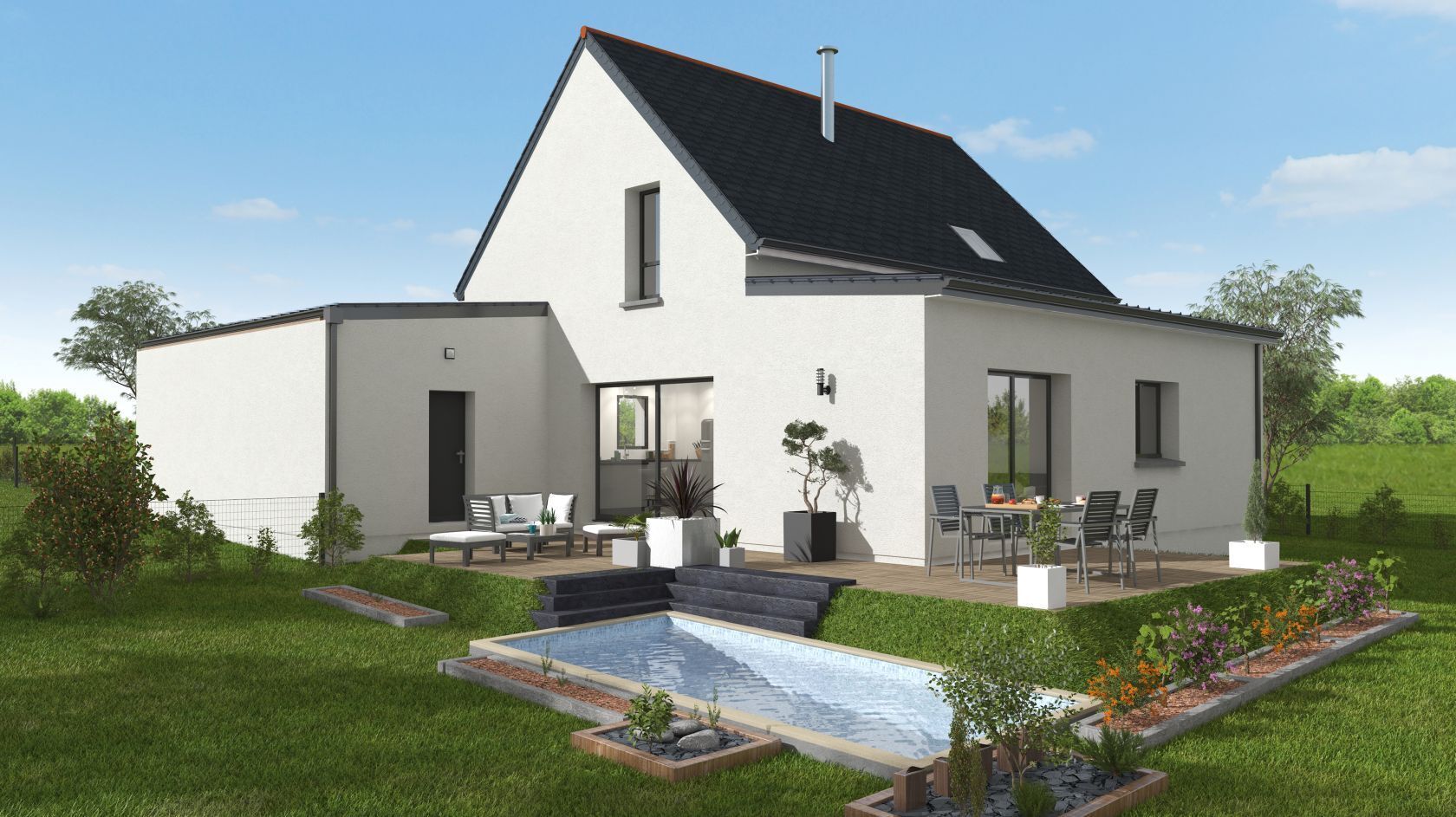 Projet de construction d'une maison 118 m² avec terrain à CORNILLE (35)