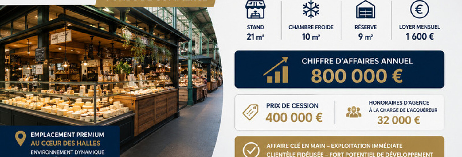 Commerce 1 Pièce 21 m² à vendre à Biarritz (64200)