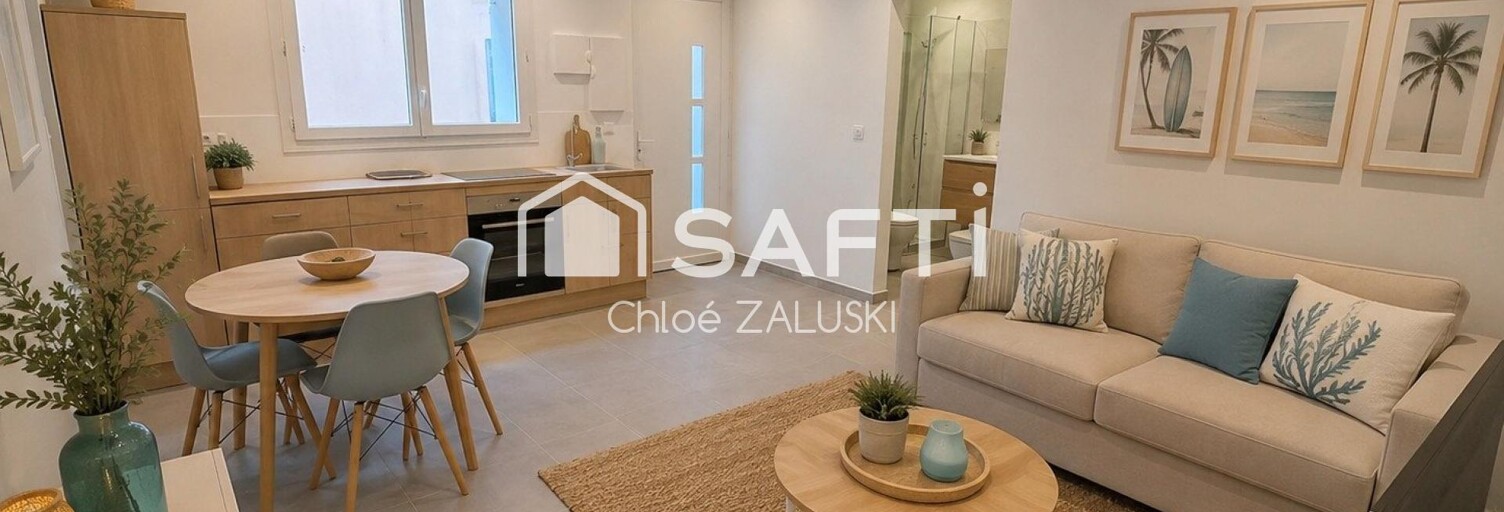 Appartement 2 Pièces 34 m² à vendre à Saint-Raphaël (83700)