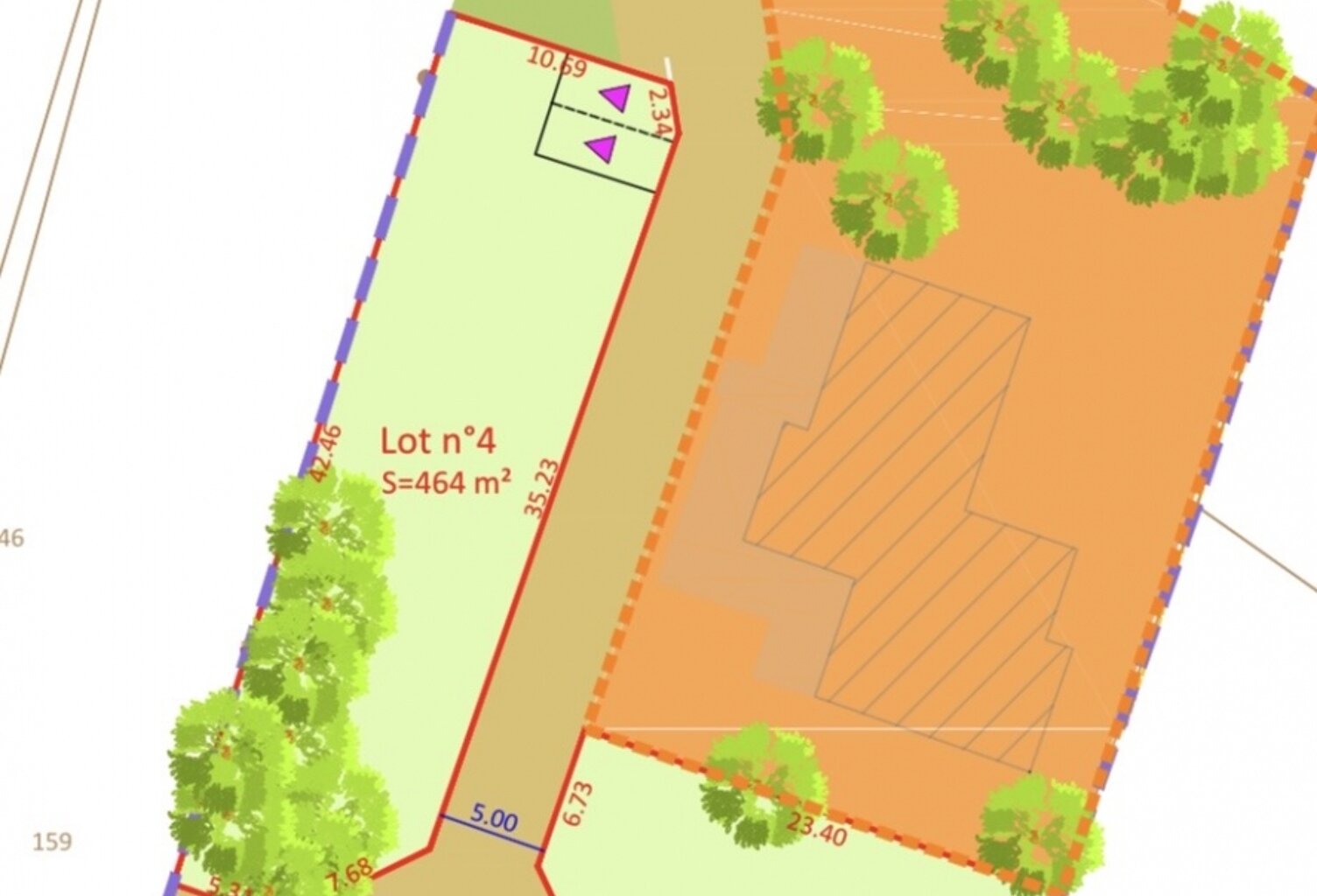 Vente Terrain à bâtir 444 m&sup2; — photo 1