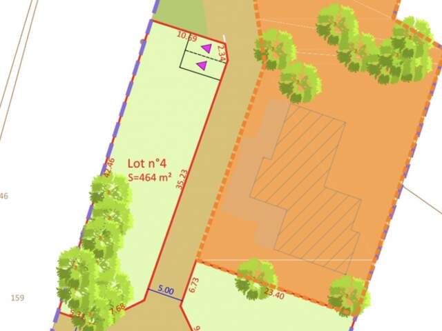 Vente Terrain à bâtir 444 m&sup2; — photo du bien