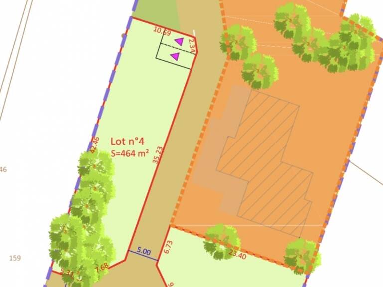 Vente Terrain à bâtir 444 m&sup2; — photo 1