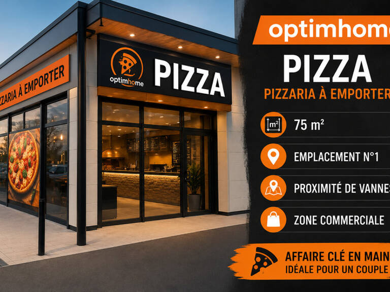 Fonds de commerce Pizzeria à emporter – Emplacement n°1 à seulement 10 minutes de Vannes — photo 1