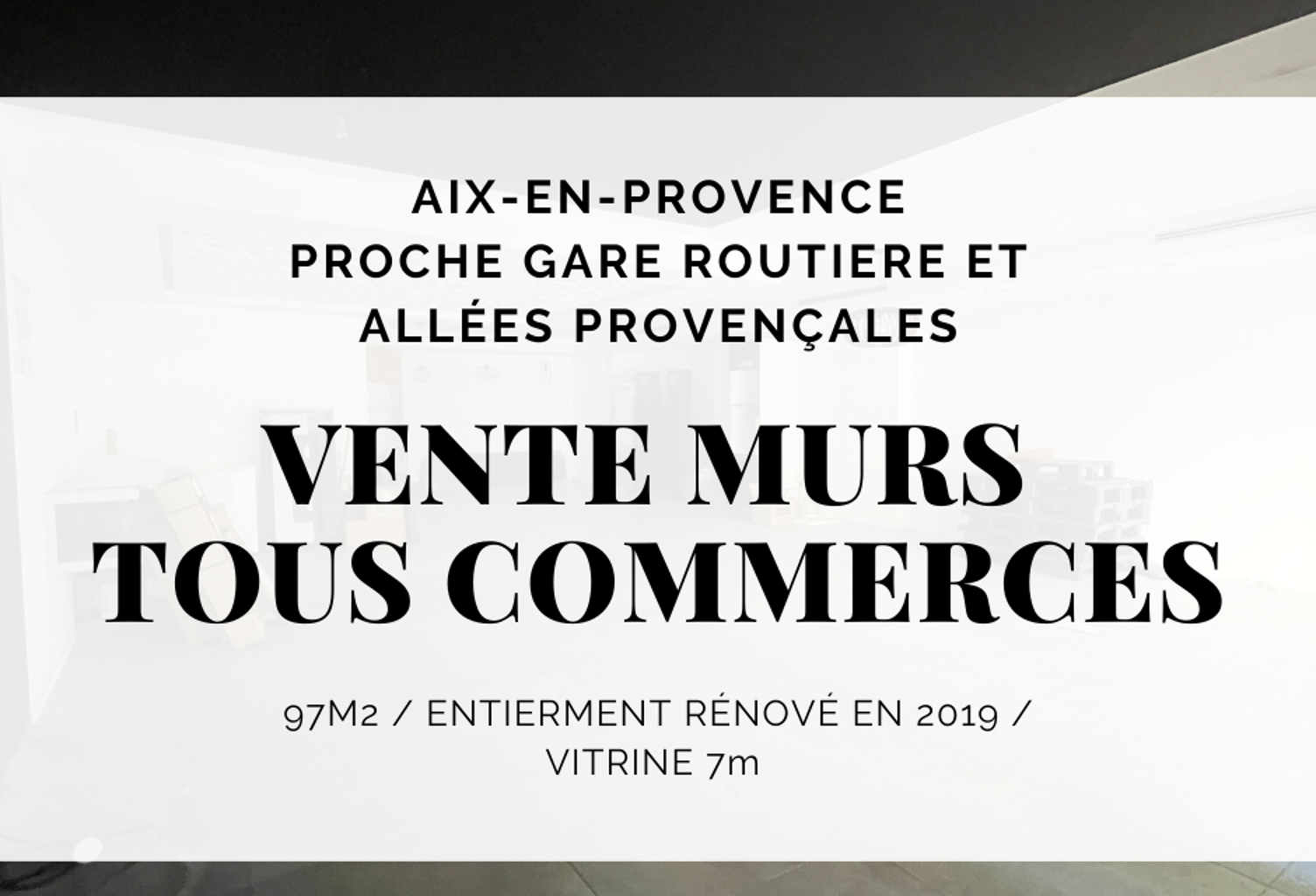 Murs commerciaux - Toutes activités   97 m2   PAS DE LOYER. — photo 1