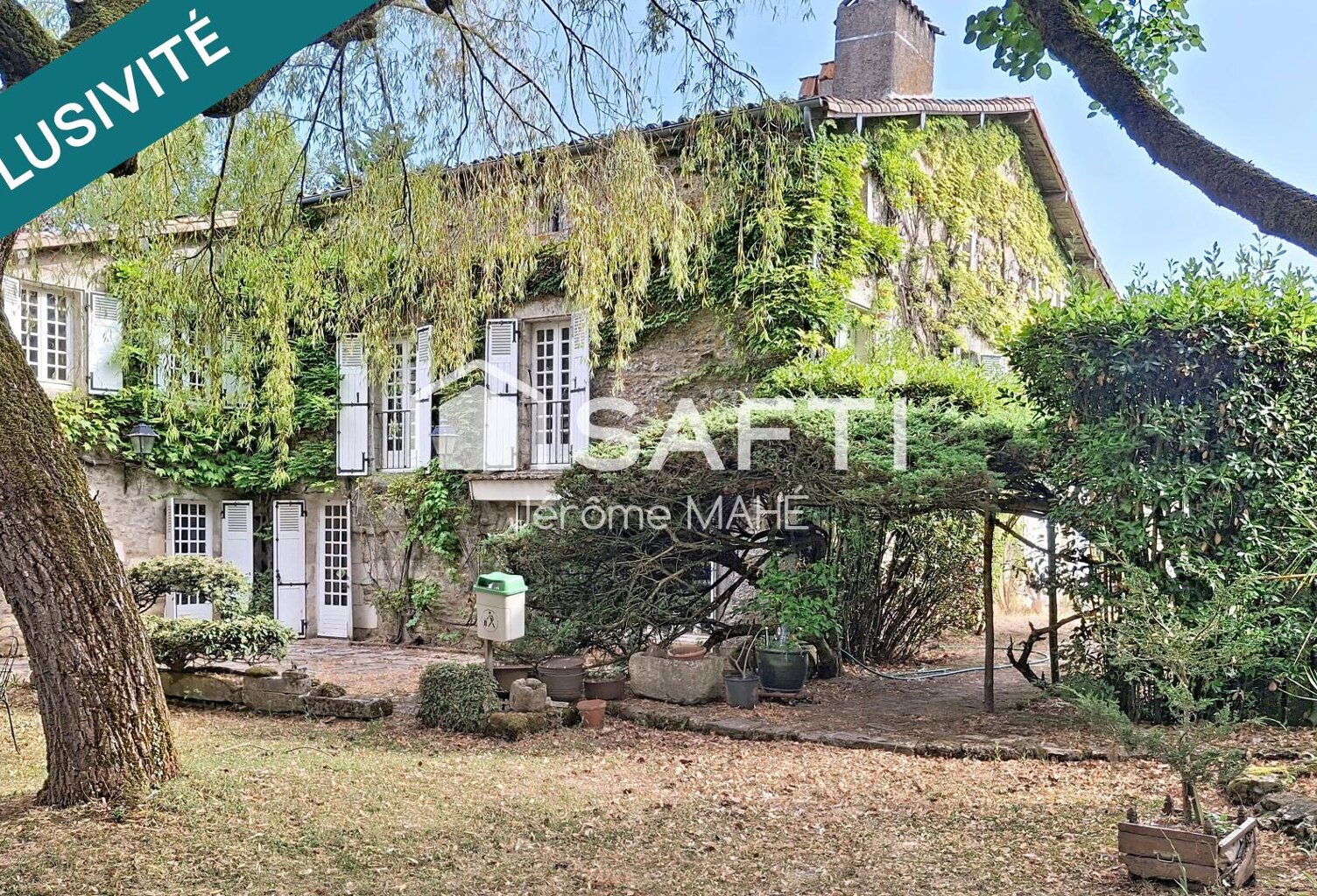 Demeure en pierres 7 ch, garages, parc arboré! — photo 1