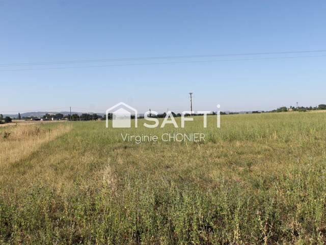 Terrain constructible 906m2 plat vue dégagée — photo du bien