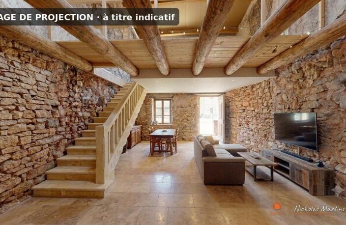 Maison en pierre 120 m²  10 m sous toit  Pouzilhac — photo 4