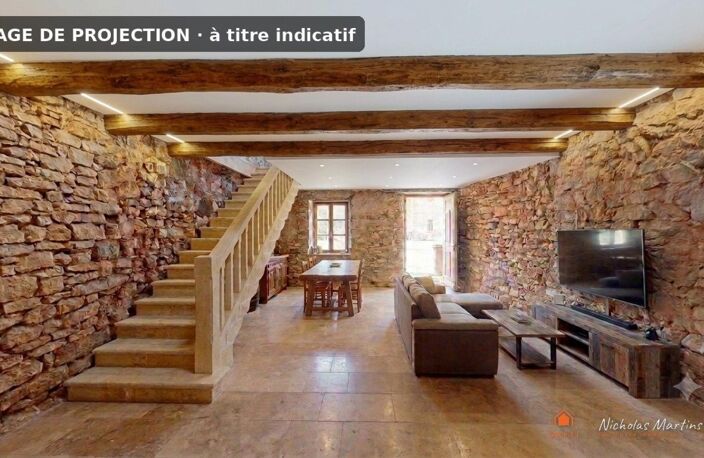 Maison en pierre 120 m²  10 m sous toit  Pouzilhac — photo 5