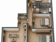Vente Appartement 4 pièces — photo 2