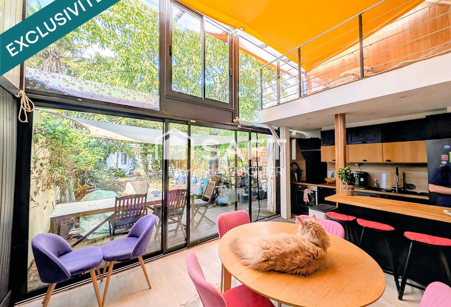 Saint-Augustin / Mondésir, échoppe avec extensions, jardin, garage. — photo 1