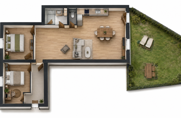 Vente Appartement 3 pièces — photo 2