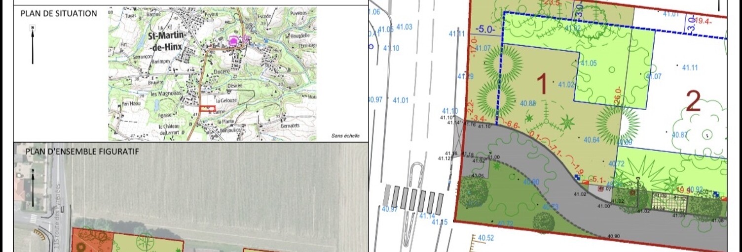 Terrain  499 m² à vendre à Saint-Martin-de-Hinx (40390)