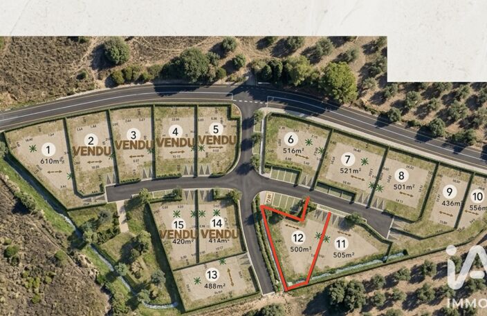 Vente Terrain à bâtir 500 m&sup2; — photo 2