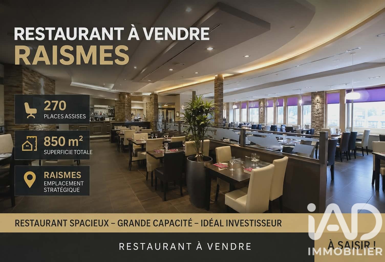 Vente Restaurant 850 m&sup2; — photo 1
