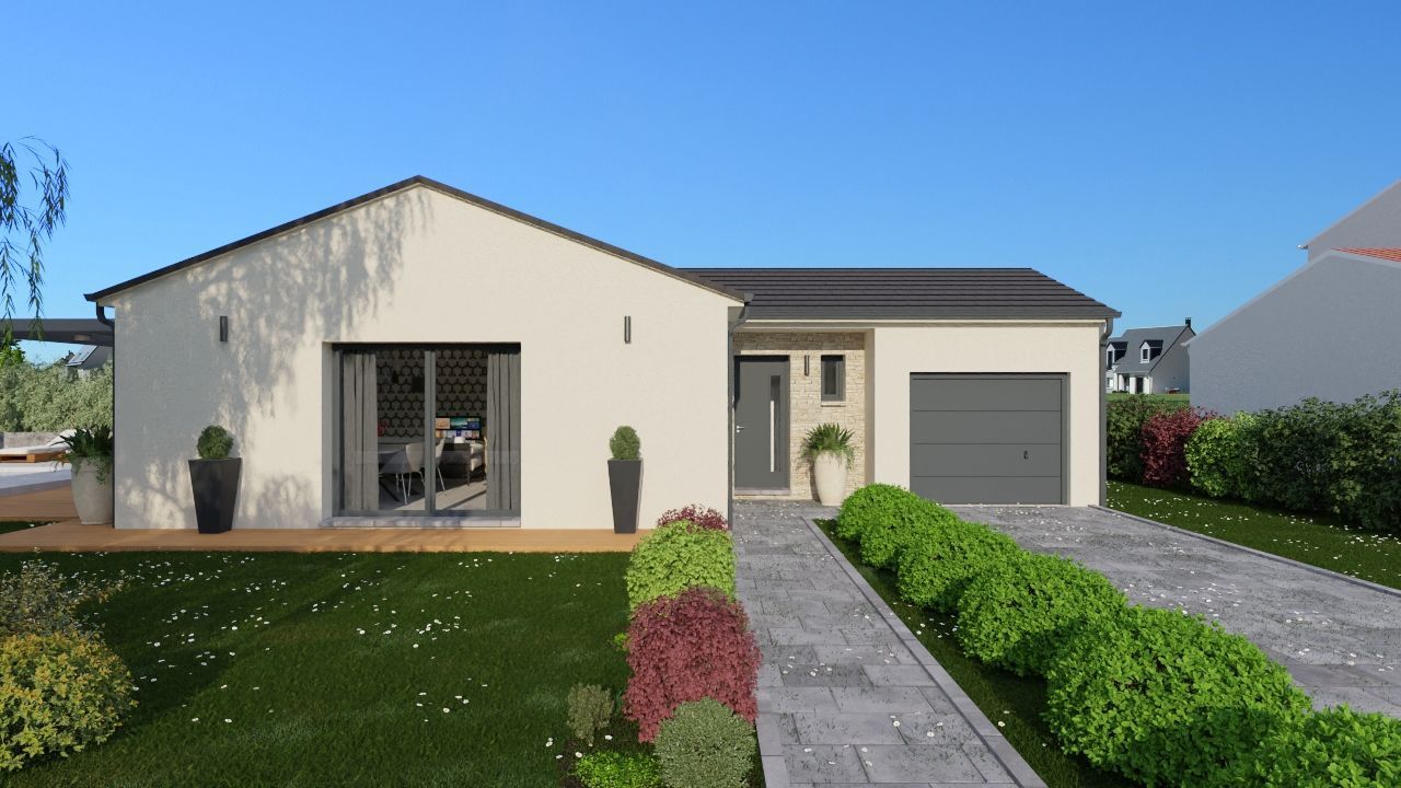 Projet de construction d'une maison 101 m² avec terrain à ESCUROLLES (03)