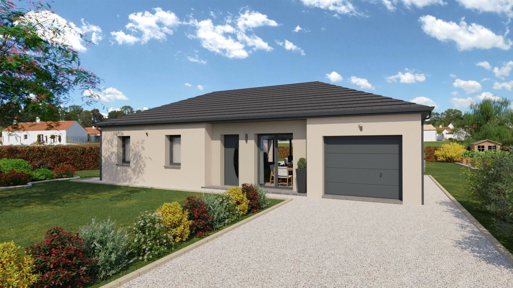 Projet de construction d'une maison 100 m² avec terrain à CROTTET (01)