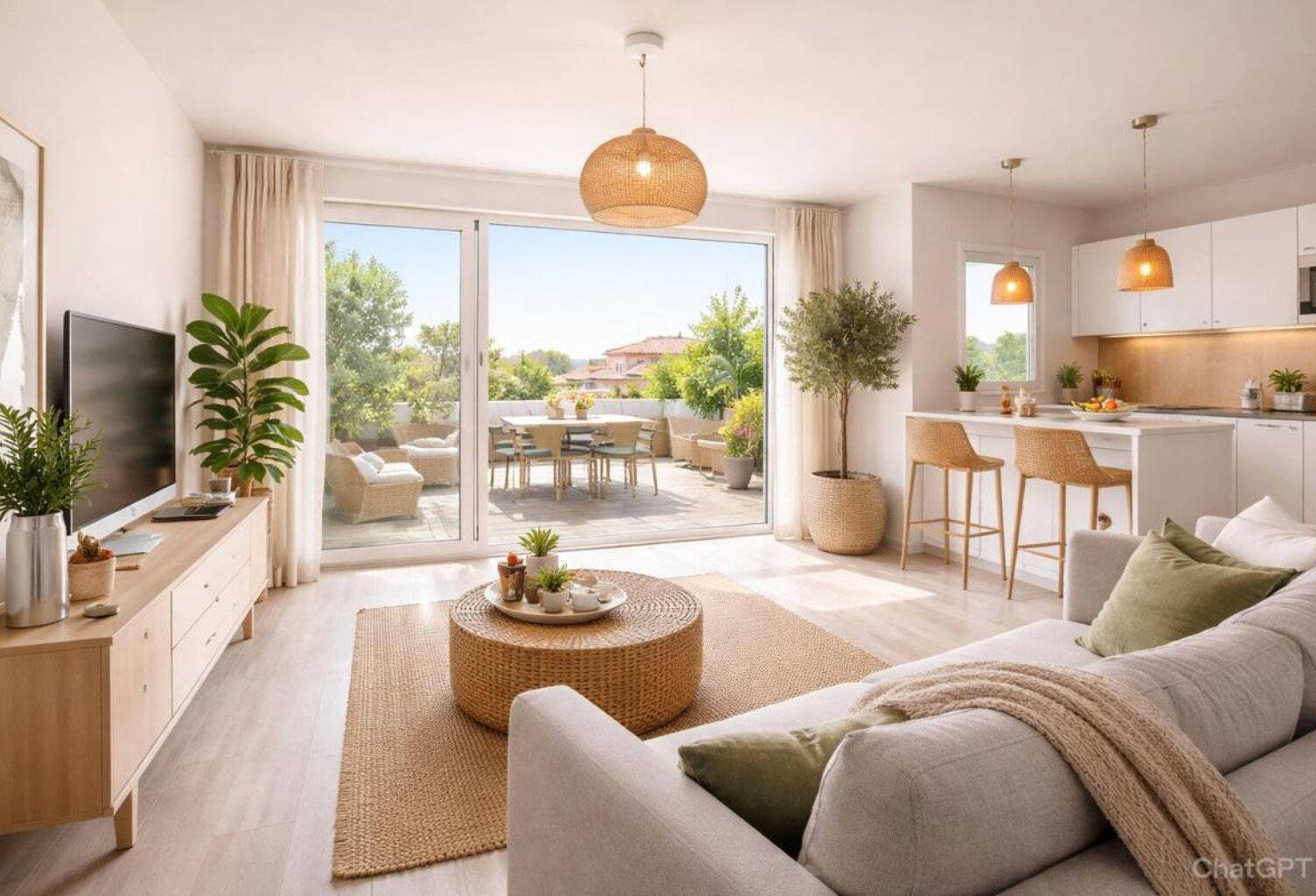 Superbe studio de 28 m² avec terrasse, parking et climatisation — photo 1