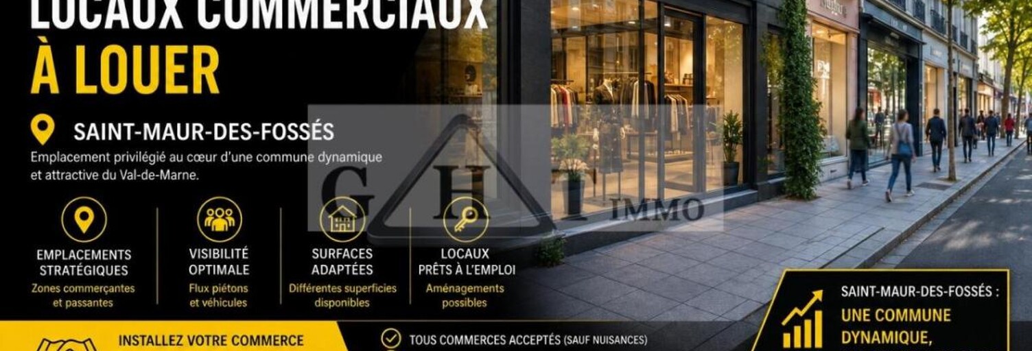 Commerce  100 m² à louer à Saint-Maur-des-Fossés (94210)