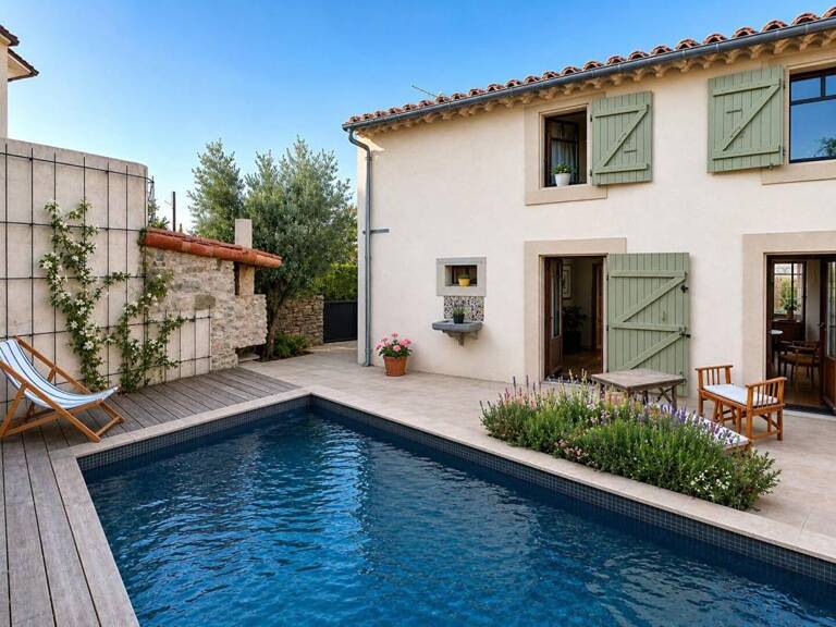 MAISON DE CHARME AVEC PISCINE PROCHE CITE DE CARCASSONNE — photo 1