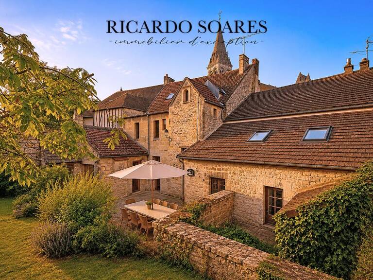 SAINT-LEU-D'ESSERENT 60340 - MAISON DE VILLE EN PIERRE PLEINE DE CHARME / 153 m2 / 3 CHAMBRES / DEPENDANCES / JARDIN SANS VIS-A-VIS — photo 1