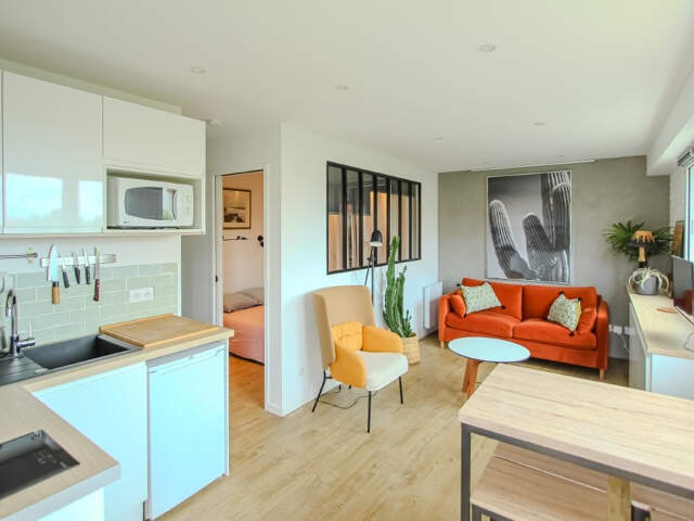 EXCLUSIVITE- ANGLET CHAMBRE D'AMOUR - BEAU T2 AVEC TERRASSE ET JARDIN — photo du bien