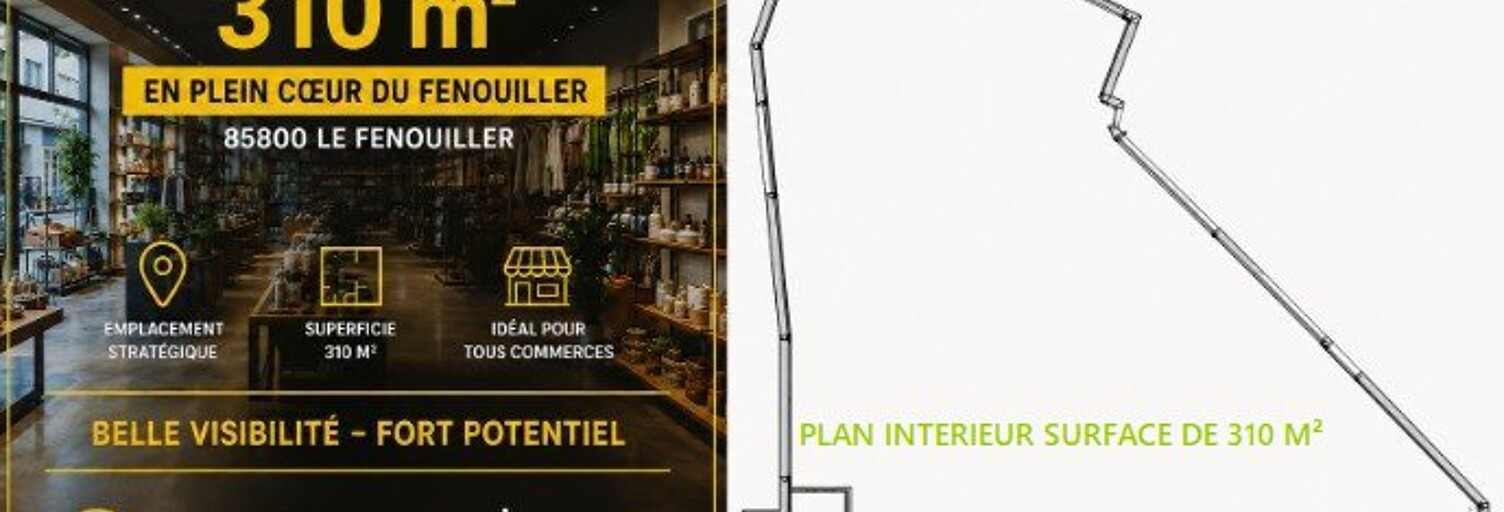 Commerce  310 m² à vendre à Le Fenouiller (85800)
