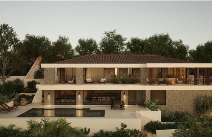 LES ISSAMBRES VILLA PROVENÇALE À RÉNOVER AVEC VUE MER PANORAMIQUE SUR LE GOLFE DE SAINT TROPEZ PISCINE GARAGE — photo 2