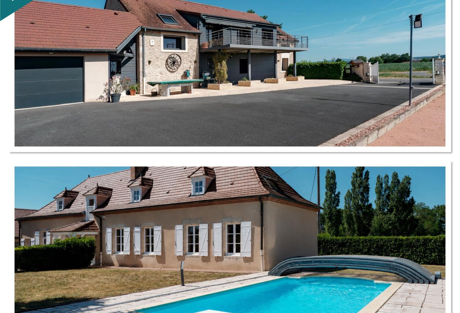 Ensemble immobilier de 2 magnifiques maisons et piscine — photo 1