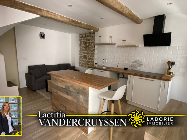 A vendre maison de village T3 rénovée de 52 m2 à Puisserguie — photo du bien