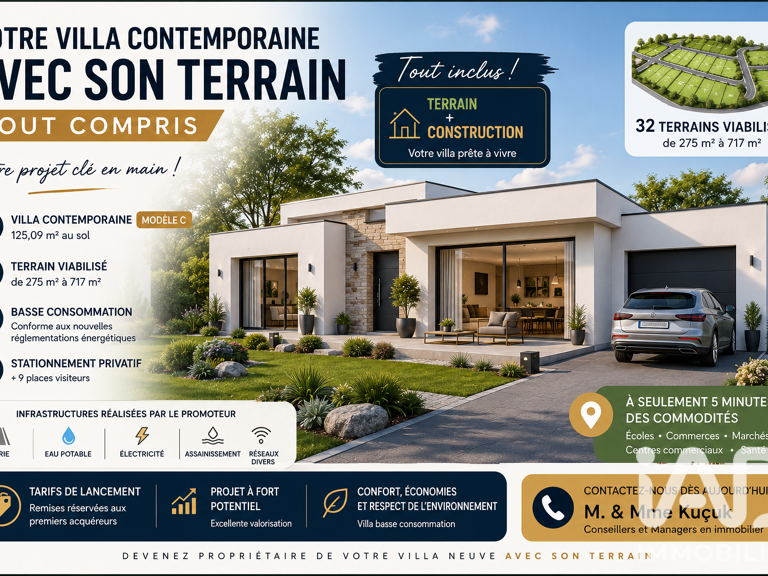 Vente Terrain à bâtir 570 m&sup2; — photo 1