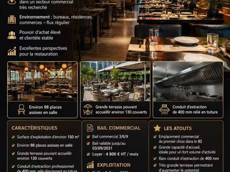 Vente Restaurant 150 m&sup2; — photo 1