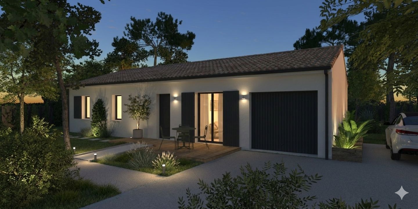 Projet de construction d'une maison 70 m² avec terrain à CUBNEZAIS (33)
