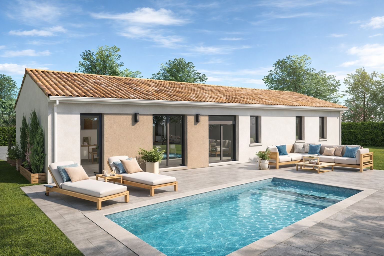 Projet de construction d'une maison 100 m² avec terrain à BRETX (31)